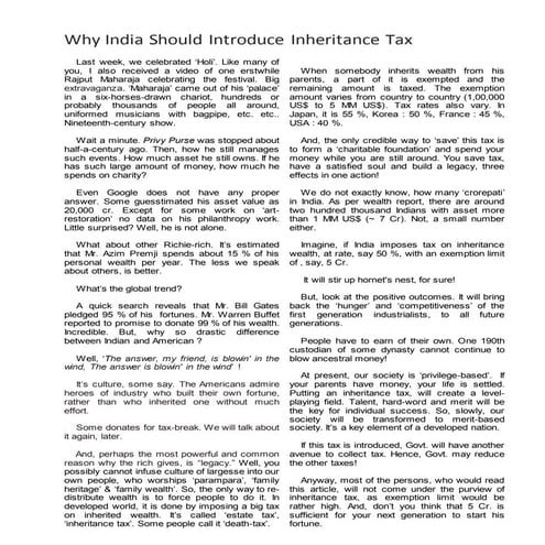 Tackling extreme inequality in India | PDF