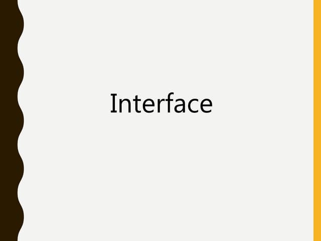 Java Interface