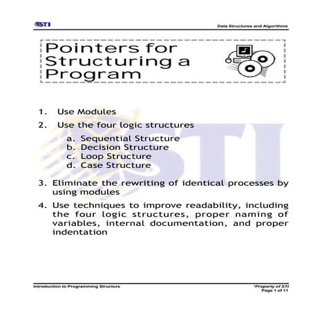 4 introduction to programming structure | PDF