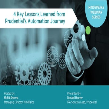 4 key lessons learned from Prudential's automation journey