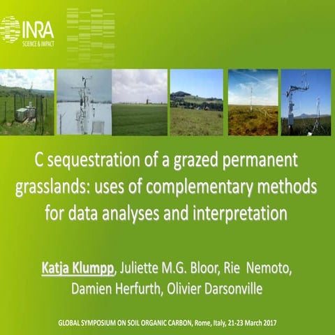 C sequestration of a grazed permanent grasslands: uses of complementary metho...