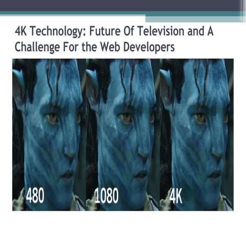 4 k technology future of television and a challenge for the web developers