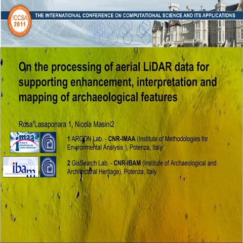 On the processing of aerial LiDAR data for supporting enhancement, interpreta...