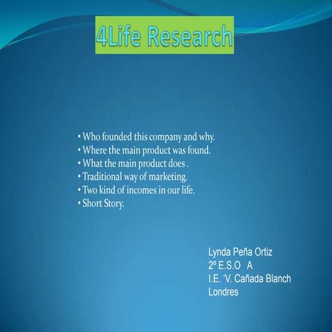 4 life research by lynda