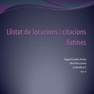 Llistat de locucions i citacions ll...