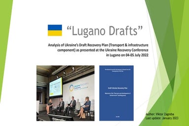 Analysis of Ukraine’s Draft Recovery Plan (Transport & infrastructure compone...
