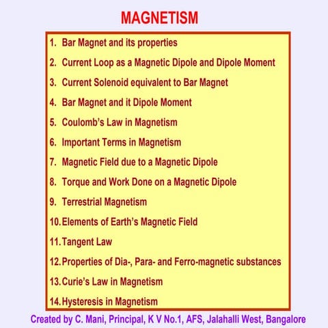 Magnetism