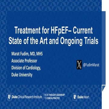 Treatment for HFpEF-Current State of the Art and Ongoing Trials