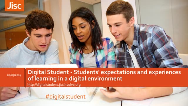 Student expectations and experiences of the digital environment: consultation...