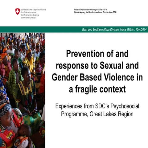 Prevention of and response to Sexual and Gender Based Violence in a ...