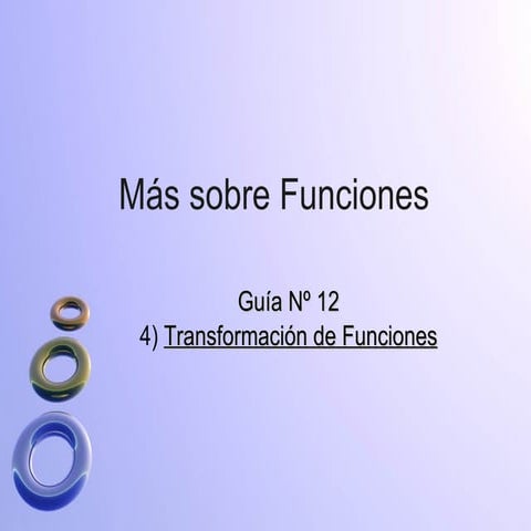 Transformación de Funciones
