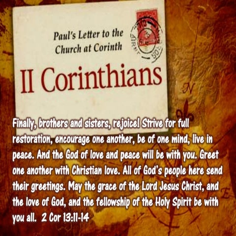 4 May 2014: "Benediction Message"