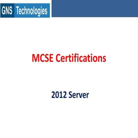 MCSE Certifications