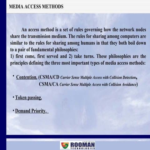 Media Access Methods | PPT | Computer Networking | Computing