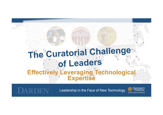 HWZ-Darden Konferenz: The Curatorial Challenge of Leaders
