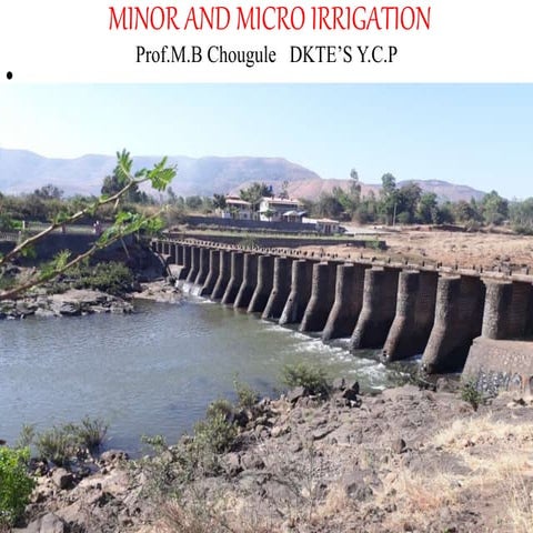  minor and micro irrigation