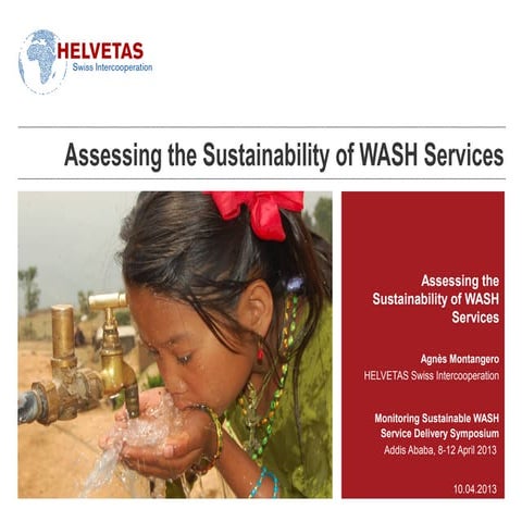 Assessing the sustainability of WASH services