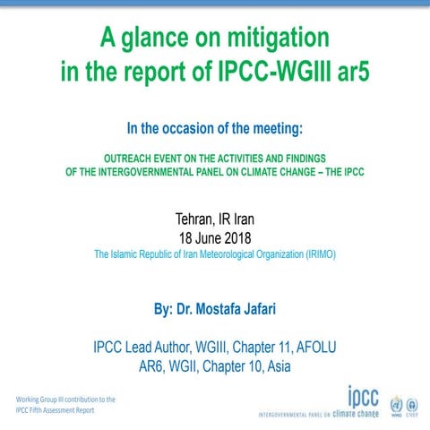 Mitigation of Climate Change | PPTX