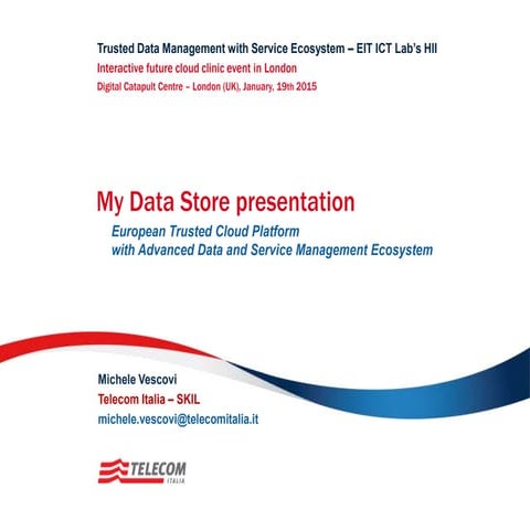 My Data Store - Telecom Italia | PPTX