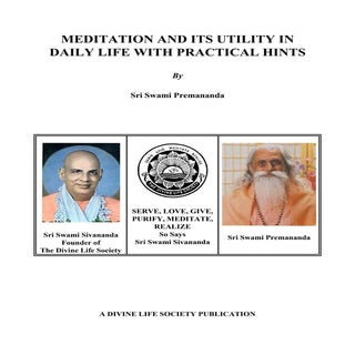 Meditation and its utility