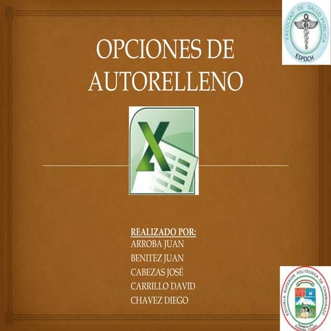 Opciones de autorelleno