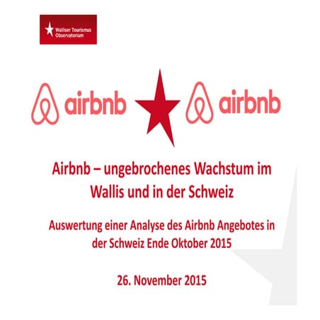 Sharing Economy : Starkes Wachstum von Airbnb in der Schweiz