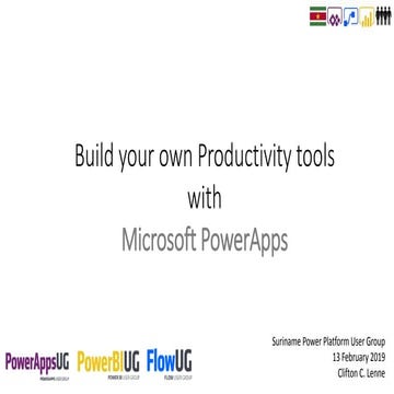Build your Own Productivity Tools with PowerApps || Do More with Less: Automa...