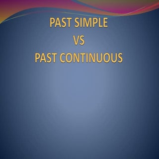 4ºpd past simple and continuous