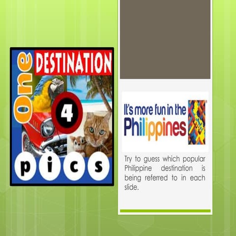 It's More Fun in the Philippines 4Pic 1Destination Game