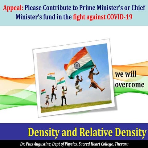4 Pius Augustine  Density and Relative Density