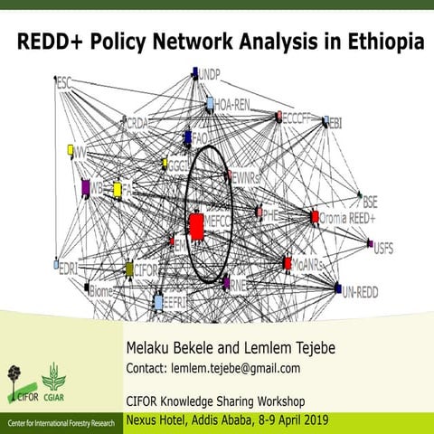 REDD+ Policy Network Analysis in Ethiopia