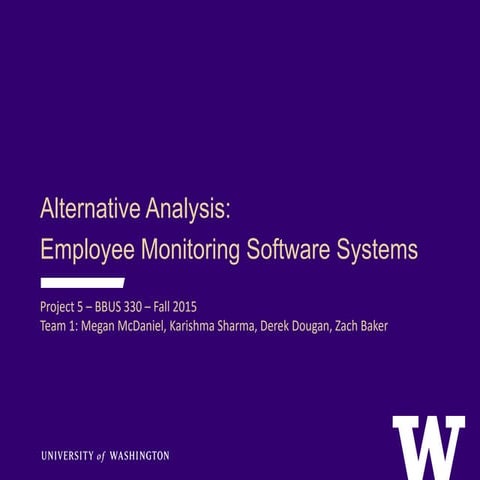 Project Proposal - Employee Monitoring Systems Evaluation