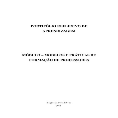 Portifólio Reflexivo de Aprendizagem