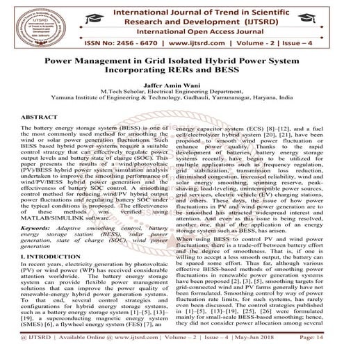 Optimal power scheduling of renewable energy sources in micro-grid via ...