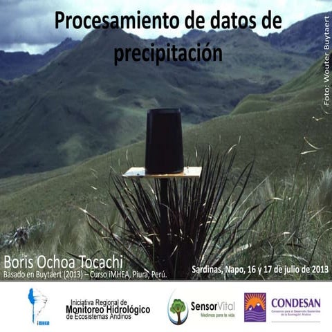 Procesamiento de datos de precipitación
