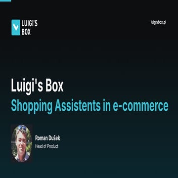 Shopping asistenti v e-commerce - Roman Dušek
