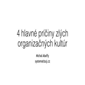 Péhápkaři v Pecce: Čtyři hlavní příčiny dysfunkčních návyků v týmu – Michal A...