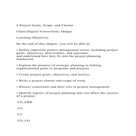 4 Project Goals, Scope, and CharterChaosDigital VisionGe.docx