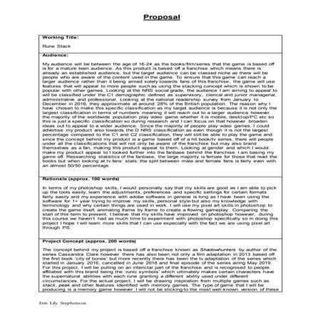 (4) proposal document