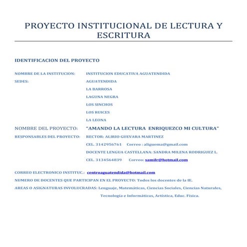 PILE: "AMANDO LA LECTURA, ENRIQUEZCO MI CULTURA"