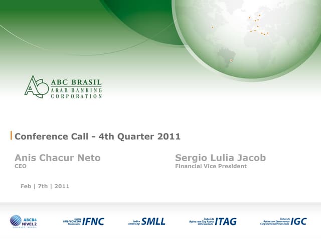 4 q11 conference call presentation