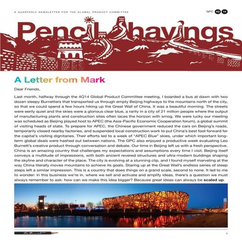 Pencil Shavings: 4Q14 GPC, Beijing