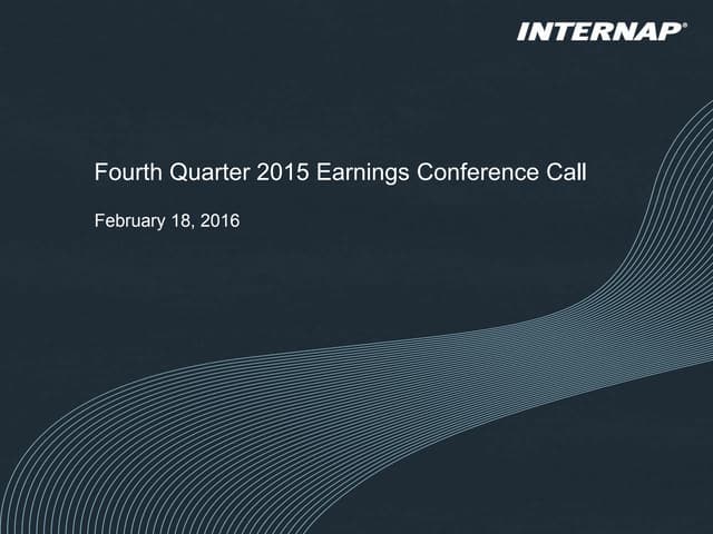 4 q15 earnings presentation