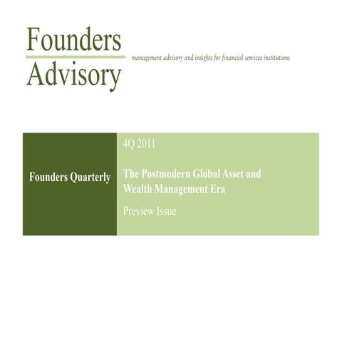 4 Q 2011 Preview Issue Founders Quarterly