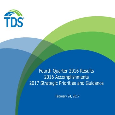 TDS - USC Q4 2016 operating results final