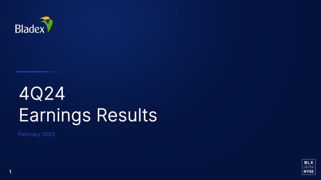 BLX 4Q2024 Earnings Results Presentation