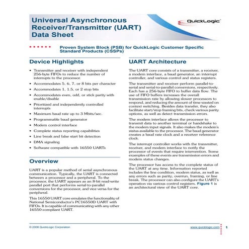 4 ql uart_psb_ds_revc