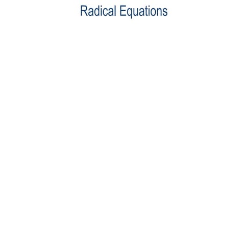 4 radical equations