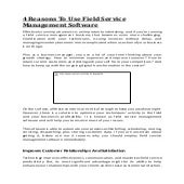 4 reasons to use field service management software