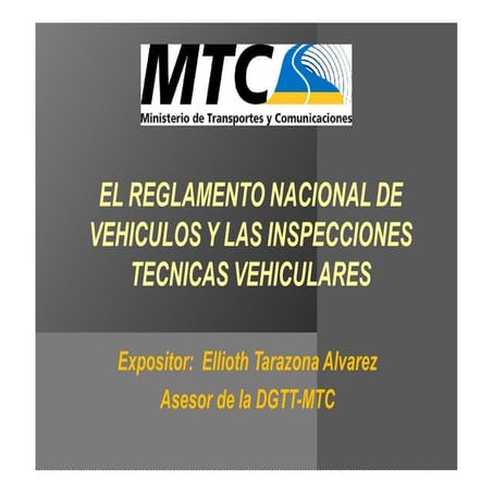 4 reglamento nacional de vehiculos &amp; itv